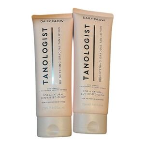 Two TANOLOGIST Fair To Med SKIN DAILY GLOW BRIGHTENING GRADUAL TAN LOTION 8.45oz